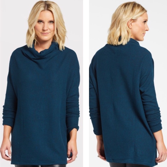 Free People Tops - Free People | Kitty Thermal Turtleneck Top Blue